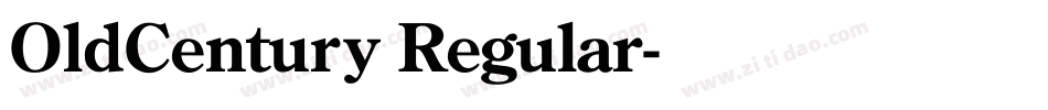 OldCentury Regular字体转换